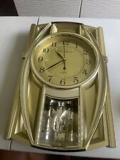 Vintage Gustav Becker Gold Tone Musical Pendulum Quartz Wall Clock picture
