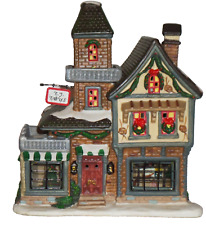 Santa's Workbench T J Toys Lighted Building Interior View Series Christmas picture