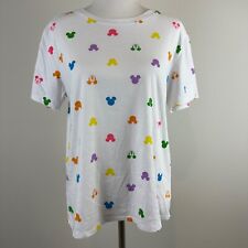 Disney Multi Color Mickey Mouse Print T-Shirt Short Sleeve Tee - Fun & Colorfull picture