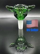 14MM Green Thick Glass Yoda Bowl Replacement Tobacco Bong Bowl picture