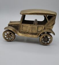 Vintage Penco Brass Model T Car Gold Tone Nice Heavy Model Car Gift For Him  picture