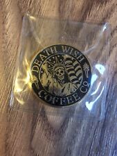Death Wish Coffee Lady Liberty Challenge Coin Mint + Sticker picture
