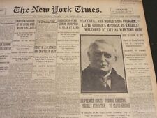1923 OCTOBER 6 NEW YORK TIMES - LLOYD GEORGE WELCOMED BY CITY - NT 5871 picture