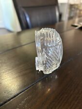 Vintage Clear Glass Bird Cage 3 x 2 Inch Feeder Water Bowl Made In USA picture