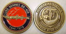NAVY USS SENNET SS-408 SUBMARINE CHALLENGE COIN picture