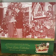 Fitz & Floyd Reagan White House Christmas Toy land Cookie Jar NIB picture