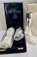 New Set Of 2 International Silver Co Silver Plate Champange Flutes picture