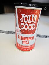 Vintage Jolly Good STRAWBERRY Soda Unopened Pull Tab Empty Test Blank   BIS picture