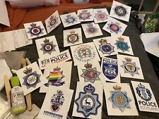 Job Lot Collection 25 Random British Police Locker Car Stickers 80mm picture