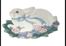 Retired  collectible bunny plate by Fitz and Floyd- Chip Free- Easter and Spring picture