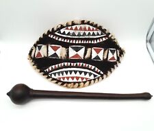SALE Handmade African Maasai Warrior Set, Small Shield/Rungu (club), Kenya picture