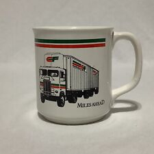 Consolidated Freightways CF Company Trucker Ceramic Mug Miles Ahead picture