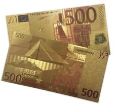 European Union EU  -€500 Euro Gold Foil Banknote picture