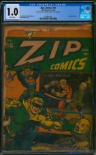 Zip Comics #28 (1942) ⭐ CGC 1.0 ⭐ Classic WWII Cover Rare Golden Age MLJ Comic picture