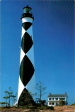 Cape Lookout Seashore Lighthouse North Carolina Postcard A18 picture