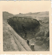 Photo WK2 Stalingrad Zerstörter T34 Tank IN Panzergraben X70 picture