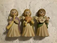 Vintage Set Of 3  Lefton  Heart Angel Figurines picture