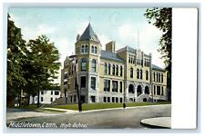 c1905 Middletown Connecticut CT, High School Building Unposted Antique Postcard picture