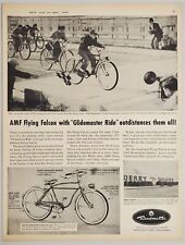 1954 Print Ad AMF Roadmaster Flying Falcon Bicycles with Glidemaster Ride  picture