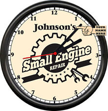 Personalized Small Engine Repair Garage Auto Tool Mechanic Service Wall Clock picture