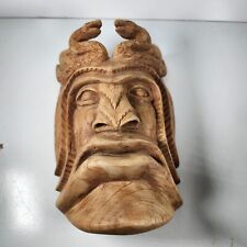 Boruca Hand Carved Wooden Mask Signed Rafael Angel Gonzalez Leiro of Costa Rica picture