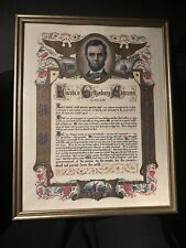Abraham Lincoln Gettysburg Address Framed Color Print J.R.Rosen studio Boston picture