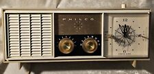 Philco Vintage Tube Clock AM Radio Rare Find Collectible Working Radio picture