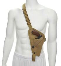 US M3 Victory Revolver Pilots Canvas Shoulder Holster with Shell loops Khaki picture