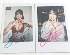 Yui Hatano  Autographed Check  Japanese celebrities　PHOTO Card picture