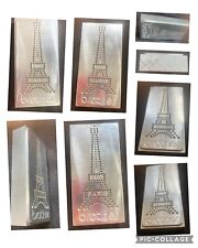 9 EMO PARIS FRANCE EIFEL TOWER BROTHER INDUSTRIAL STEEL DEBOSSING DIE PLATE picture