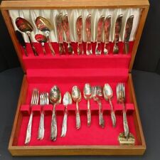 VTG WM A ROGERS  SECTIONAL ONEIDA SP Flatware 52 Pieces Plus Orig. Lined Box.  picture