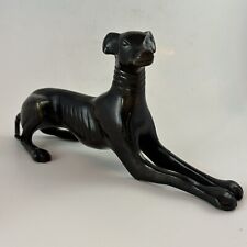 VTG Cast/Metal GREYHOUND or Whippet Dog Laying Down Pose Figurine 10