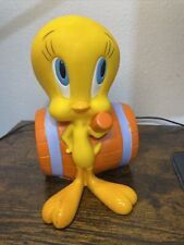 Vtg Tweety Bird 1997 Barrel Piggy Bank Warner Brothers Looney Tunes Collectible picture