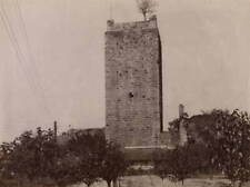 Tower of Visconti castle Trezzo sull'Adda Lombardy Italy 1910-1912 Old Photo picture