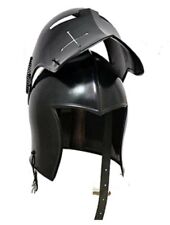 Black GREAT BARBUDA Knight Halloween helmet functional medieval wearable helmet picture
