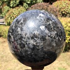 9.83LB TOP Natural Blue amphibole quartz sphere crystal ball reiki healing 889 picture