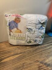 Vintage 1999 Martha Stewart Lilac Roses Twin Flat And Fitted Sheet Set NIP picture