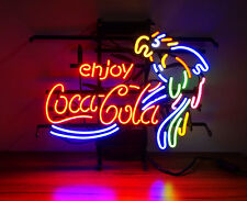 Enjoy Cola Parrot Vintage Style Neon Sign Light Boutique Workshop Decor 17