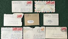 (8) World War 2 Era 1945 vintage letters home, Girlfriend, Wife, ❤️ V-mail Army picture