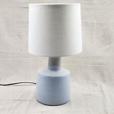 VTG Mid Century Marshall Studios Martz Ceramic Table Lamp White Stone Matte picture