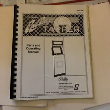 original  Root Beer Tapper Bally Midway arcade video Game manual picture