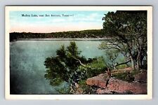 San Antonio TX- Texas, Aerial Medina Lake, Antique, Vintage Souvenir Postcard picture