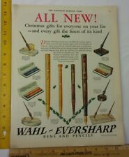 Wahl Eversharp Five Spot pens fountain pen 1927 ad Vintage ORIGINAL picture