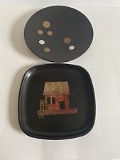 Vintage Couroc of Monterey Trays (lot of 2) picture
