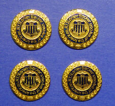 10 STANLEY BLACKER RARE ENAMEL STYLE SIGNATURE METAL BUTTONS IN GOOD USED COND. picture