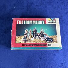 Vintage The Trimmery 11 Piece Christmas Nativity Porcelain ✅ Great Condition ✅ picture