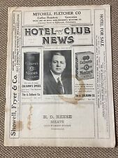 Vintage Hotel Advertising 1922 PHILADELPHIA Pennsylvania TOURISM Business picture