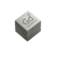Gadolinium Metal 10mm Density Cube 99.9% for Element Collection USA SHIPPING picture