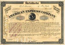 James C. Fargo and William C. Fargo - American Express Co - Unique - Stock Certi picture