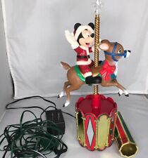 VINTAGE 1997 MR. CHRISTMAS ~A MICKEY CAROUSEL TREE TOP ~ DISNEY'S MICKEY MOUSE picture